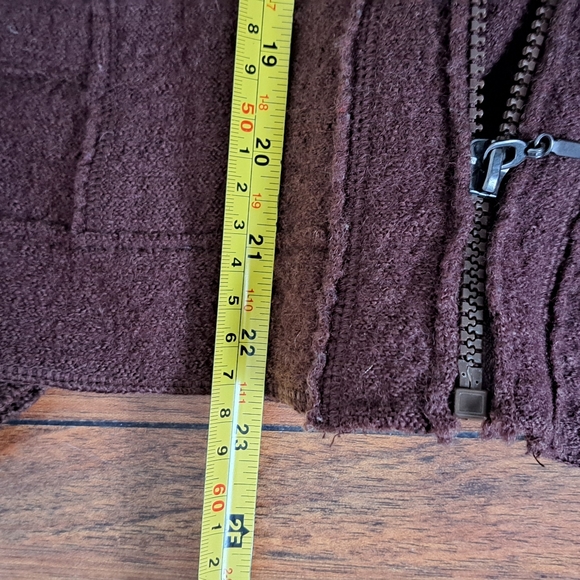 Chocolate brown vintage Tristan warm jacket size XS - Picture 3 of 4